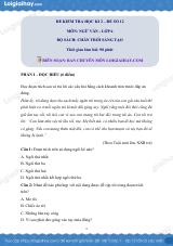 Đề thi học kì 2 Văn 6 Chân trời sáng tạo - Đề số 12